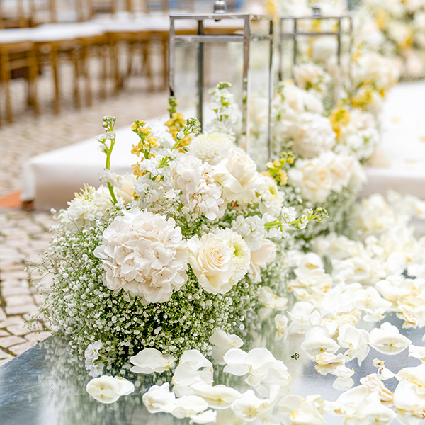 Destination Wedding na Europa, Decoração de flores de casamento em Sintra